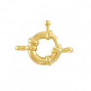 Metaal onderdelen DQ boeislot 11mm met oogjes Goud (nikkelvrij)