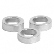 Metaal onderdelen DQ ring 2mm Antiek zilver (nikkelvrij)
