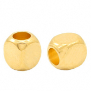 Metaal kralen DQ cube 2mm Goud (nikkelvrij)
