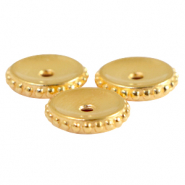 Metaal kralen DQ disc 11mm Goud (nikkelvrij)