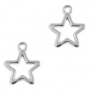 Metaal bedels DQ star Antiek zilver (nikkelvrij)