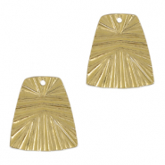 Metaal bedels DQ trapezium Goud (nikkelvrij)