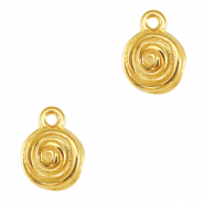 Metaal bedels DQ spiral Goud (nikkelvrij)