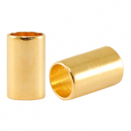 Metaal kralen DQ tube Ø5mm Goud (nikkelvrij)
