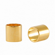 Metaal kralen DQ tube Ø5mm Goud (nikkelvrij)