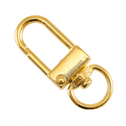 Metaal onderdelen DQ sleutelhanger 32mm Goud (nikkelvrij)