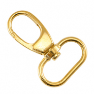 Metaal onderdelen DQ sleutelhanger 39mm Goud (nikkelvrij)