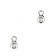 Metaal bedels DQ ball Antiek zilver (nikkelvrij)