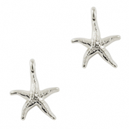 Metaal bedels DQ starfish Antiek zilver (nikkelvrij)
