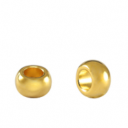 Metaal kralen DQ rondelle 7mm Goud (nikkelvrij)