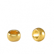 Metaal kralen DQ rondelle 5mm Goud (nikkelvrij)