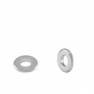 Metaal kralen DQ spacer ring 9mm Antiek zilver (nikkelvrij)