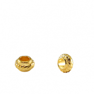 Metaal kralen DQ spacer Bali ring 6mm Goud (nikkelvrij)