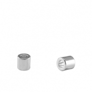 Metaal kralen DQ tubes Antiek zilver (nikkelvrij)