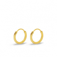 Metaal onderdelen DQ oorbellen creolen 12mm Goud (nikkelvrij)