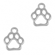 Metaal bedels DQ dog paw Antiek zilver (nikkelvrij)