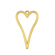 Metaal bedels DQ heart Gold