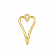 Metaal bedels DQ heart Gold