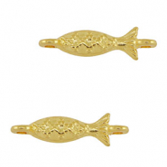 Metaal tussenstuk DQ fish Goud (nikkelvrij)
