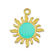 Metaal bedels DQ sun Veraman Blue-Goud (nikkelvrij)