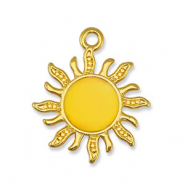 Metaal bedels DQ sun Yellow-Goud (nikkelvrij)