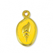 Metaal bedels DQ shell Yellow-Goud (nikkelvrij)