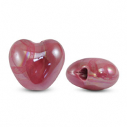 Grieks keramiek DQ heart Fuchsia
