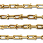Benodigdheden van Stainless steel Roestvrij staal (RVS) jasseron oval Gold
