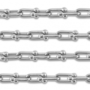 Benodigdheden van Stainless steel Roestvrij staal (RVS) jasseron oval Silver