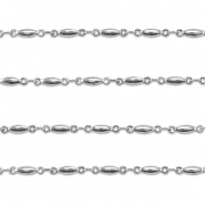 Benodigdheden van Stainless steel Roestvrij staal (RVS) jasseron oval Silver