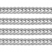 Benodigdheden van Stainless steel Roestvrij staal (RVS) jasseron flat gourmet Silver