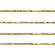 Benodigdheden van Stainless steel Roestvrij staal (RVS) jasseron twisted Gold