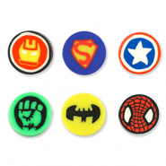 Polymeer kraal superheroes Multicolor dark