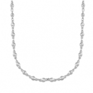 Kettingen van Stainless steel Roestvrij staal (RVS) ball Silver