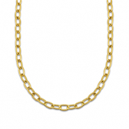Schakelkettingen van Stainless steel Roestvrij staal (RVS) twisted Gold