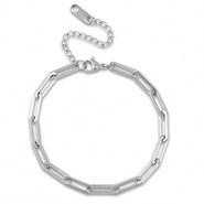 Schakelarmbanden van Stainless steel Roestvrij staal (RVS) Silver