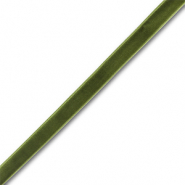 Lint van velvet Moss green