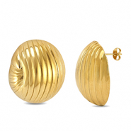 Oorbellen / oorstekers van Stainless steel Roestvrij staal (RVS) Gold