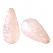 Polaris kralen druppel vorm Mosso shiny Delicacy pink