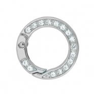 Gekleurde onderdelen voor sleutelhanger ring Silver