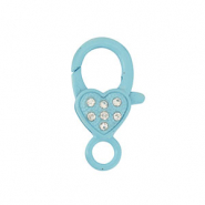 Gekleurde onderdelen voor karabijnslot heart Light blue
