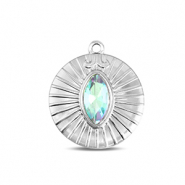 BY31&reg; Bedels van Stainless steel Roestvrij staal (RVS) round Silver-aqua