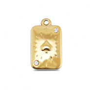 BY31&reg; Bedels van Stainless steel Roestvrij staal (RVS) card spade Gold