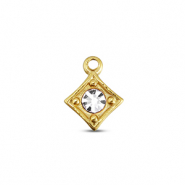 BY31&reg; Bedels van Stainless steel Roestvrij staal (RVS) rhombus Gold-crystal