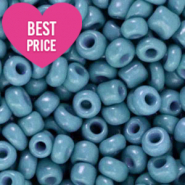 Rocailles 6/0 (4mm) Steel  blue