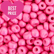 Rocailles 6/0 (4mm) Bubble gum pink