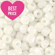 Rocailles 8/0 (3mm) White AB