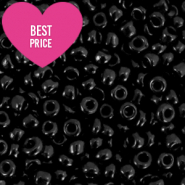 Rocailles 8/0 (3mm) Black