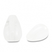 Kralen natuursteen glas drop White