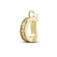 Brass TQ metaal hangers with loop Gold